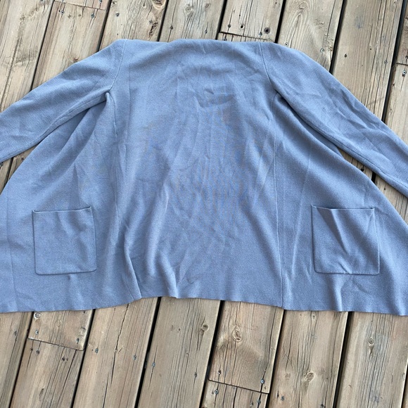 BABATON Beekman Fine Marino Wool Cardigan Pockets Two-tone - Picture 6 of 6